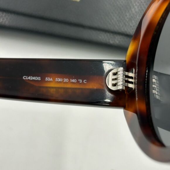Women's Celine Havana brown crystal sunglasses made in Italy - Picture 6 of 8